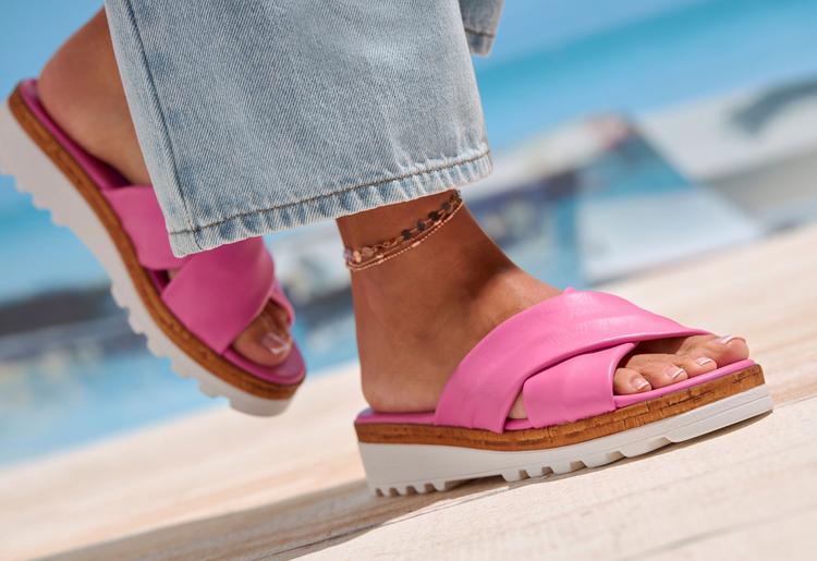 Lascana Lascana Pantolette Sandalen Damen - pink - 0 | SportScheck