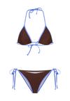 LSCN by Lascana Triangel-Bikini Bikini Set Damen - brown-blue