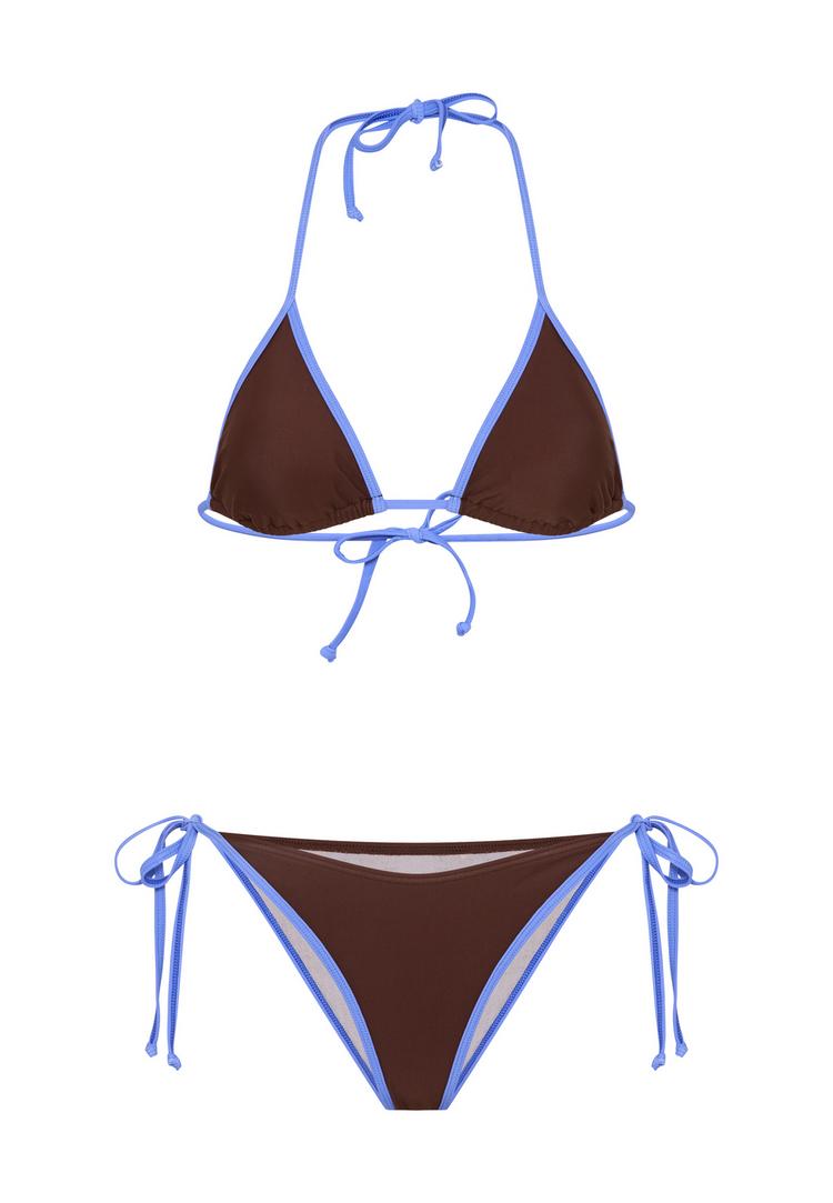LSCN by Lascana LSCN by Lascana Triangel-Bikini Bikini Set Damen - brown-blue - 0 | SportScheck