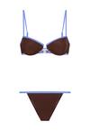 LSCN by Lascana B&uuml;gel-Bikini Bikini Set Damen - brown-blue