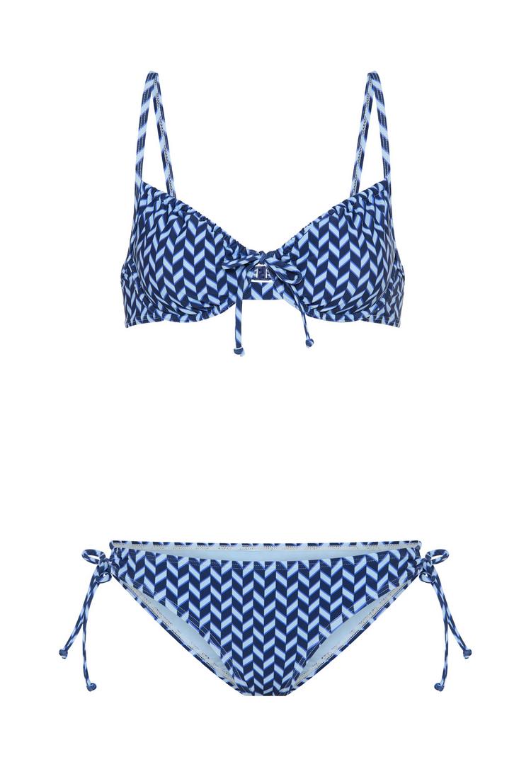 LSCN by Lascana LSCN by Lascana B&uuml;gel-Bikini Bikini Set Damen - graphic blue - 0 | SportScheck