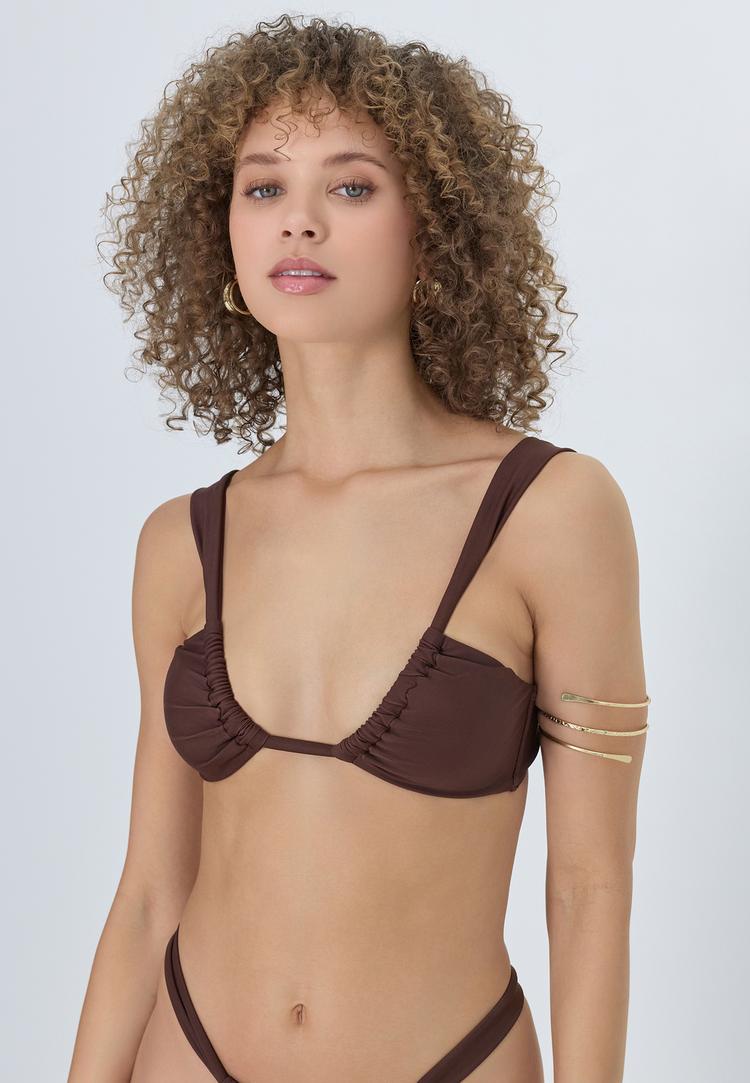 LSCN by Lascana LSCN by Lascana Triangel-Bikini-Top Bikini Oberteil Damen - braun - 1 | SportScheck