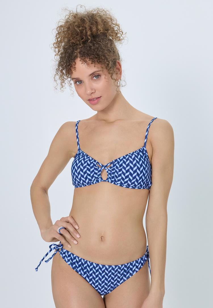 LSCN by Lascana LSCN by Lascana Bustier-Bikini Bikini Set Damen - graphic blue - 1 | SportScheck
