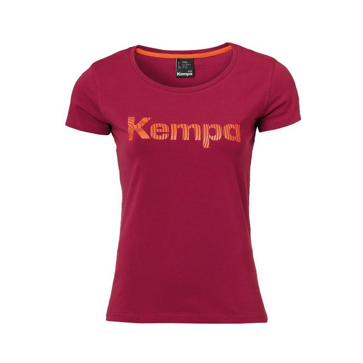 Kempa Kempa GRAPHIC T-SHIRT GIRLS Kids T-Shirt M&auml;dchen - deep rot - 0 | SportScheck
