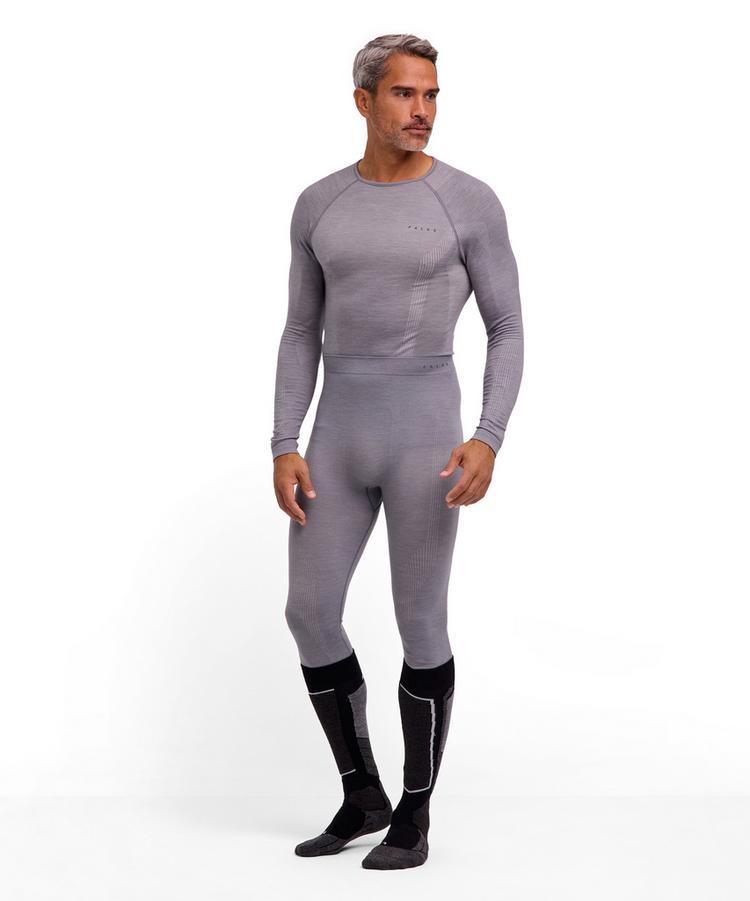 Falke Falke Wool-tech Long Tights Funktionsunterhose Herren - grey-heather (3757) - 1 | SportScheck