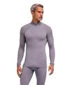 Falke Wool-tech Longsleeve Zip Funktionsshirt Herren - grey-heather (3757)