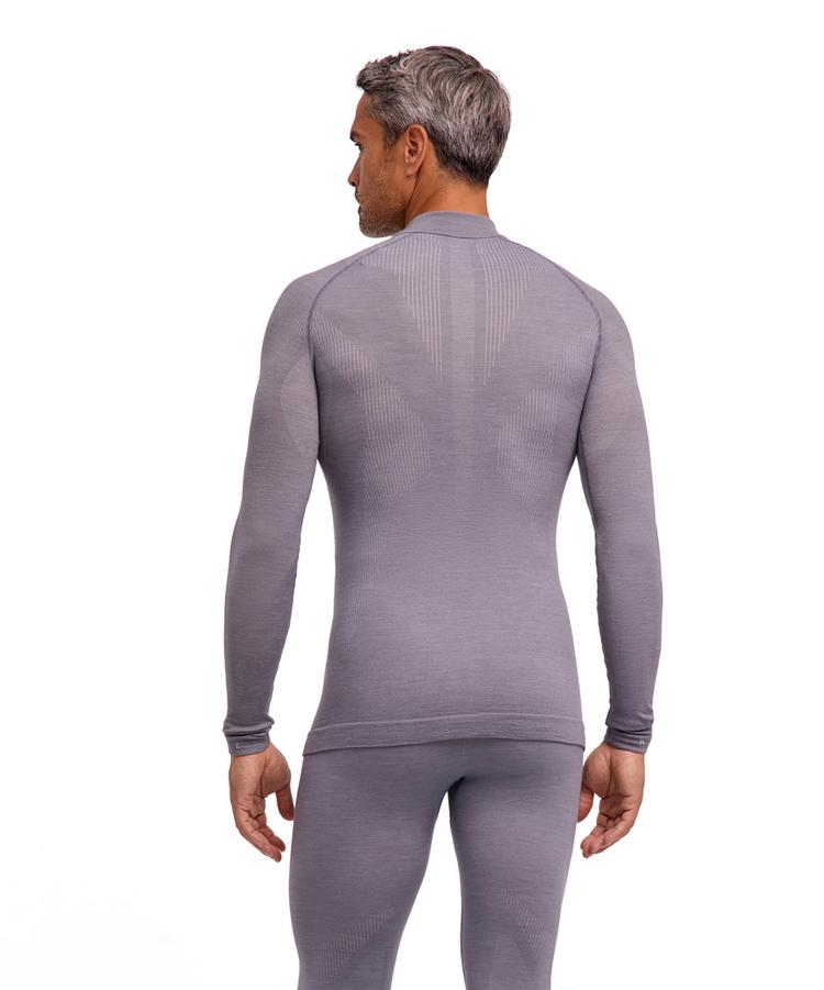 Falke Falke Wool-tech Longsleeve Zip Funktionsshirt Herren - grey-heather (3757) - 0 | SportScheck