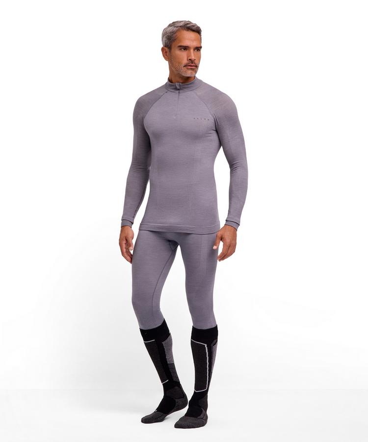 Falke Falke Wool-tech Longsleeve Zip Funktionsshirt Herren - grey-heather (3757) - 0 | SportScheck