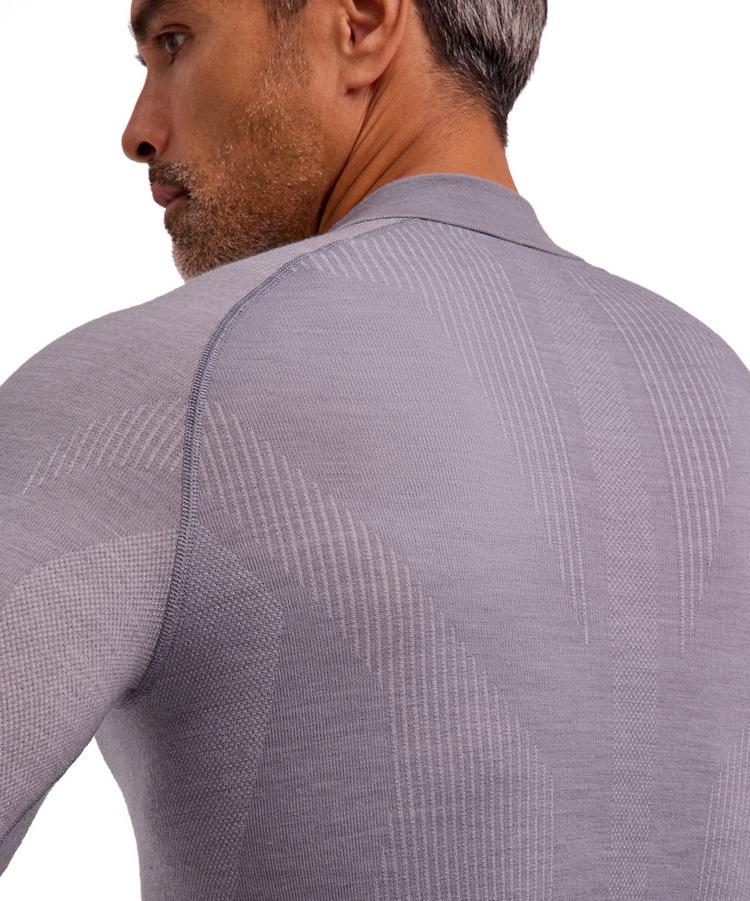 Falke Falke Wool-tech Longsleeve Zip Funktionsshirt Herren - grey-heather (3757) - 1 | SportScheck