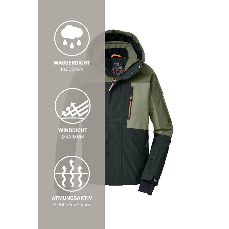 KILLTEC KILLTEC KSW 200 BYS SKI JCKT Skijacke Kinder - Dunkeloliv111 - 5 | SportScheck