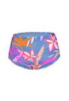 BECO BEERMANN Tropical Folwers Bikini Hose Damen - blau-bunt