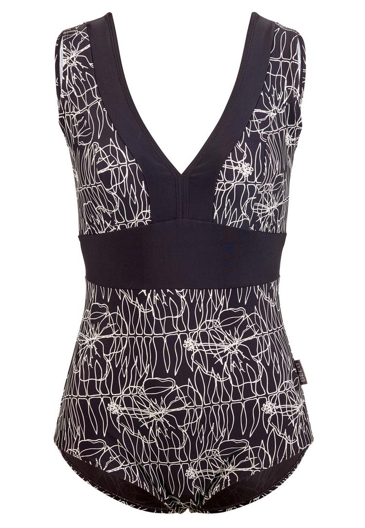 BECO BEERMANN BECO BEERMANN Flower Lines Badeanzug Damen - schwarz-wei&szlig; - 0 | SportScheck