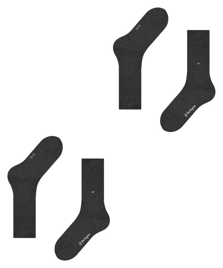 Burlington Burlington Everyday 2-Pack Socken Herren - anthra.mel (3081) - 2 | SportScheck