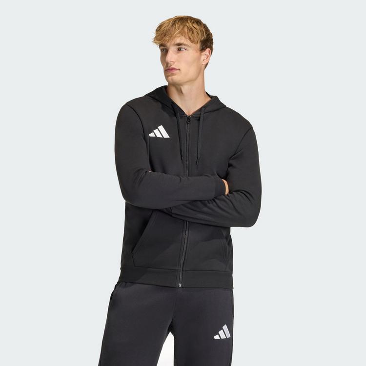 adidas adidas Entrada26 Kapuzenjacke Trainingsjacke Herren - Black / White - 0 | SportScheck