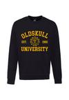 OLDSKULL Retro University Sweatshirt Herren - Black