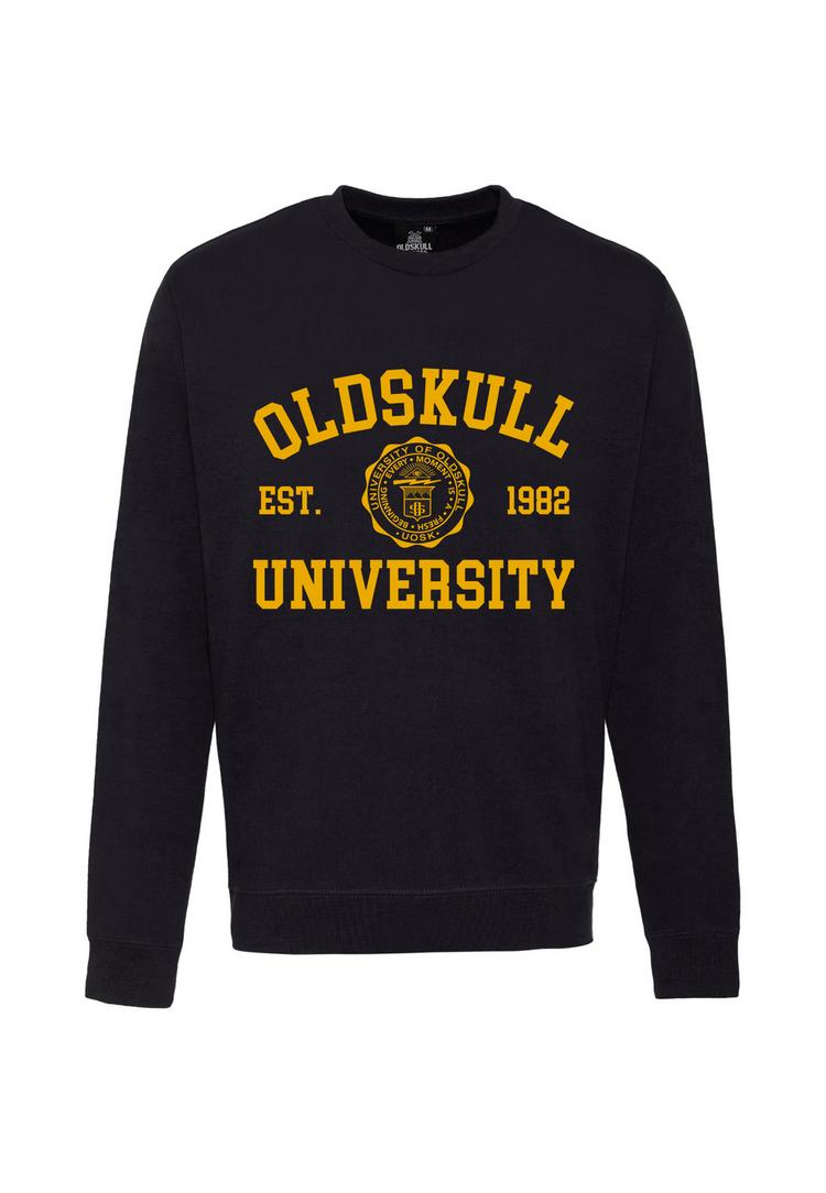 OLDSKULL OLDSKULL Retro University Sweatshirt Herren - Black - 0 | SportScheck