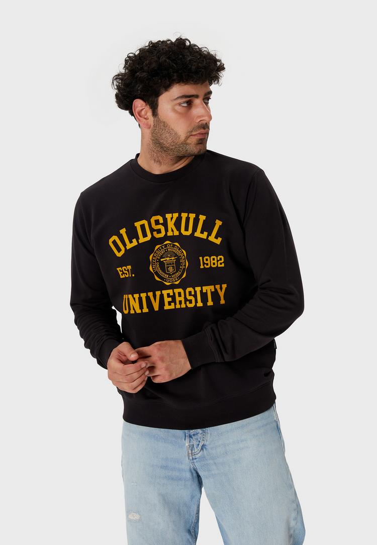 OLDSKULL OLDSKULL Retro University Sweatshirt Herren - Black - 0 | SportScheck