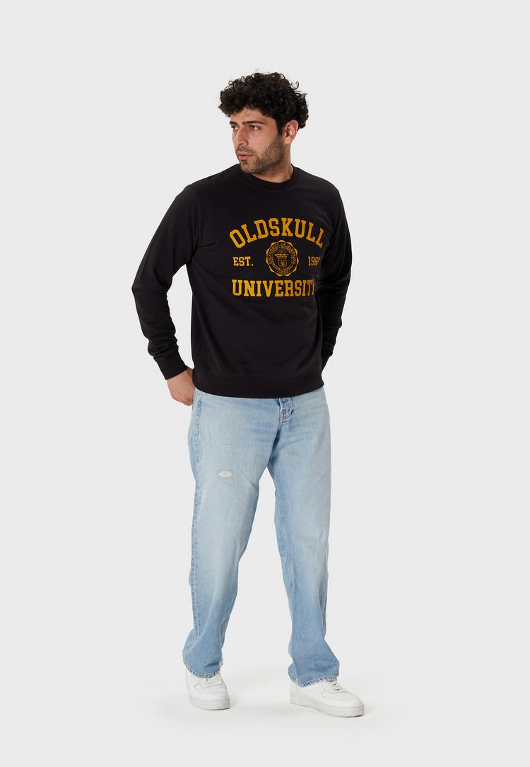 OLDSKULL OLDSKULL Retro University Sweatshirt Herren - Black - 1 | SportScheck