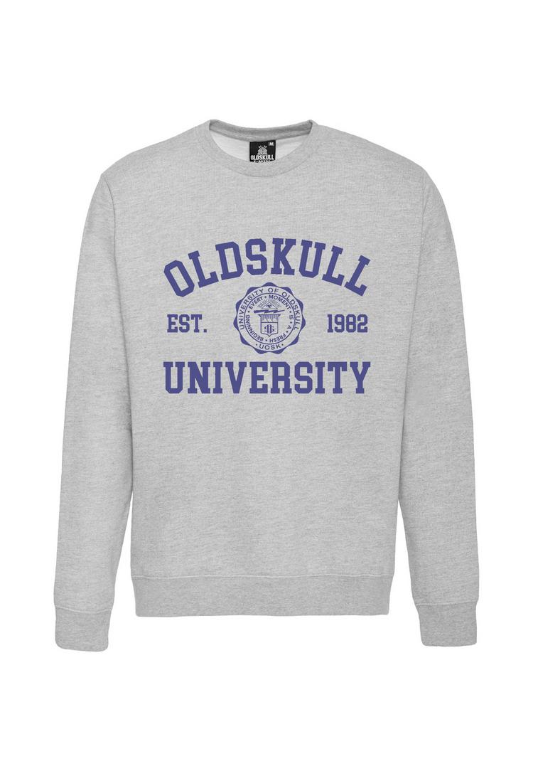 OLDSKULL OLDSKULL Retro University Sweatshirt Herren - Heather Grey - 0 | SportScheck