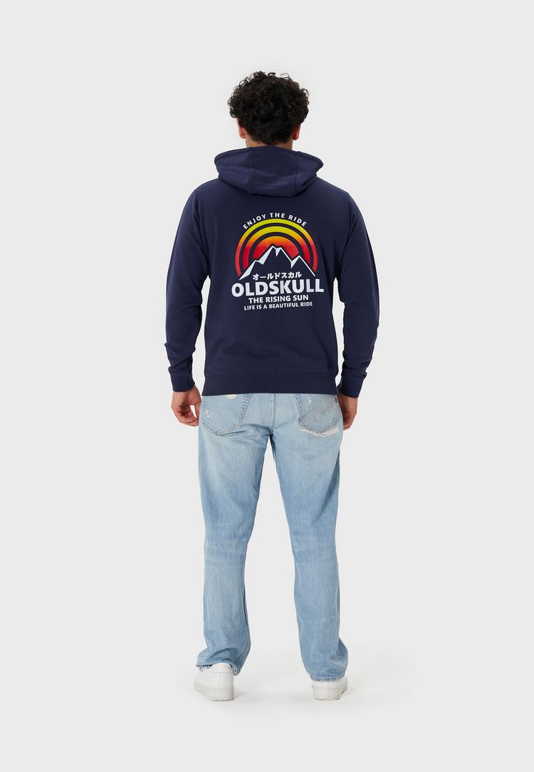 OLDSKULL OLDSKULL Retro Rising Sun Sweatjacke Herren - Navy - 4 | SportScheck