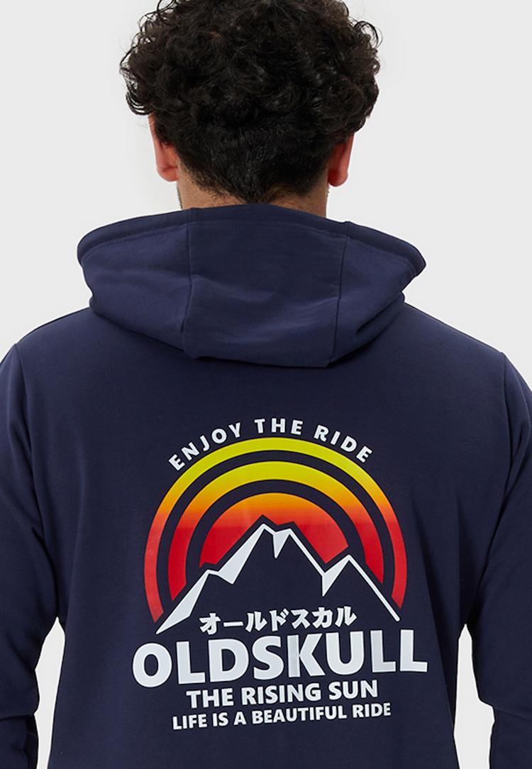 OLDSKULL OLDSKULL Retro Rising Sun Sweatjacke Herren - Navy - 1 | SportScheck