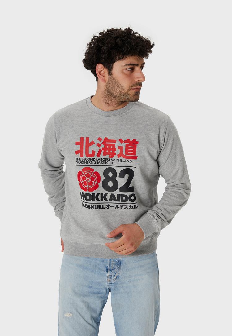 OLDSKULL OLDSKULL Retro Japan Island Hoodie Herren - Heather Grey - 0 | SportScheck