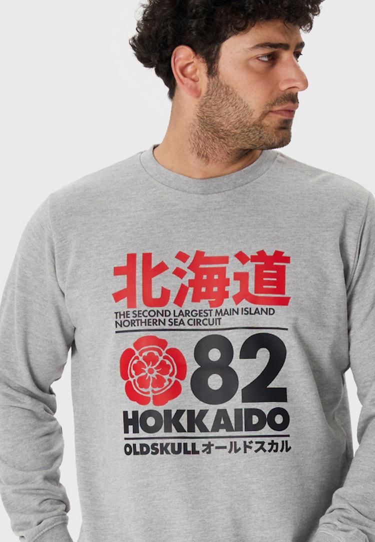 OLDSKULL OLDSKULL Retro Japan Island Hoodie Herren - Heather Grey - 0 | SportScheck
