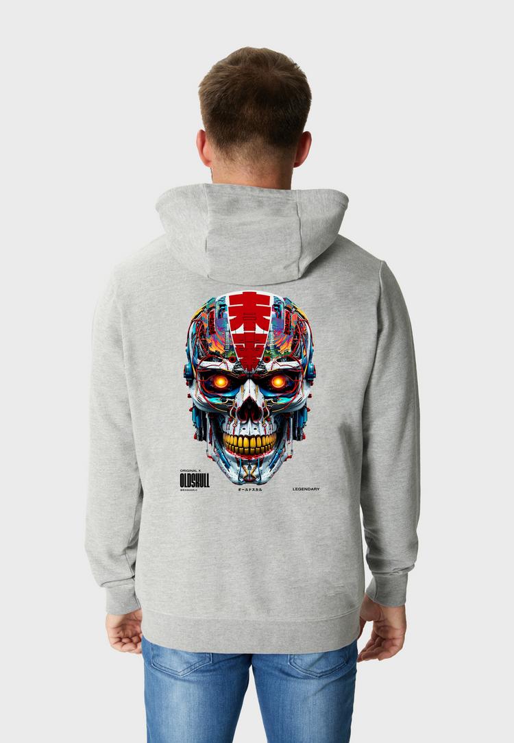 OLDSKULL OLDSKULL Xtreme Vivid Skull Sweatjacke Herren - Heather Grey - 0 | SportScheck
