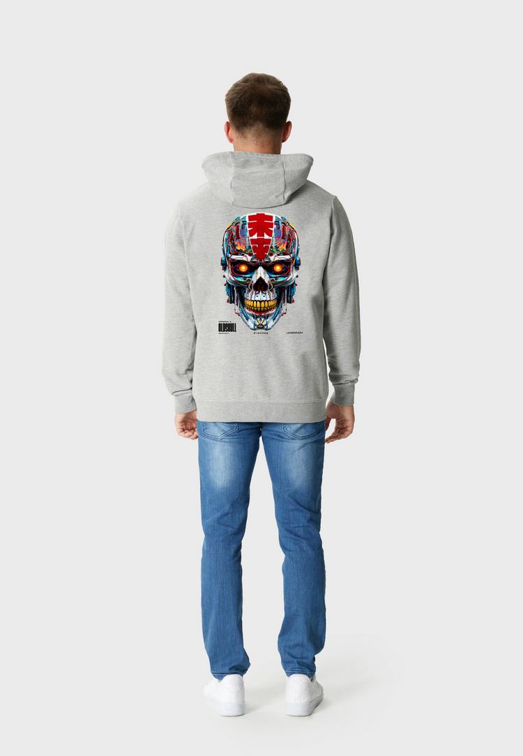 OLDSKULL OLDSKULL Xtreme Vivid Skull Sweatjacke Herren - Heather Grey - 3 | SportScheck