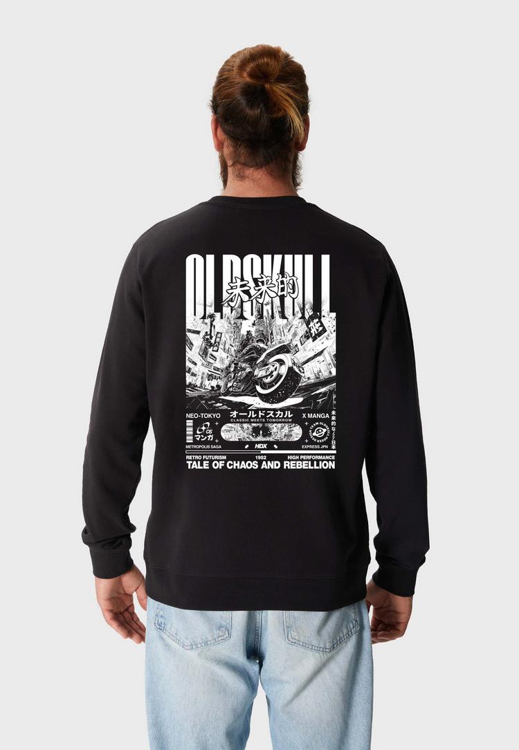 OLDSKULL OLDSKULL ASIAN FUTURISM RIDER Sweatshirt Herren - Black - 0 | SportScheck