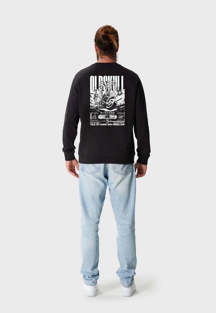 OLDSKULL OLDSKULL ASIAN FUTURISM RIDER Sweatshirt Herren - Black - 3 | SportScheck