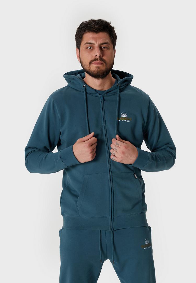 OLDSKULL OLDSKULL Basic Osk Samurai Sweatjacke Herren - Dark green - 2 | SportScheck