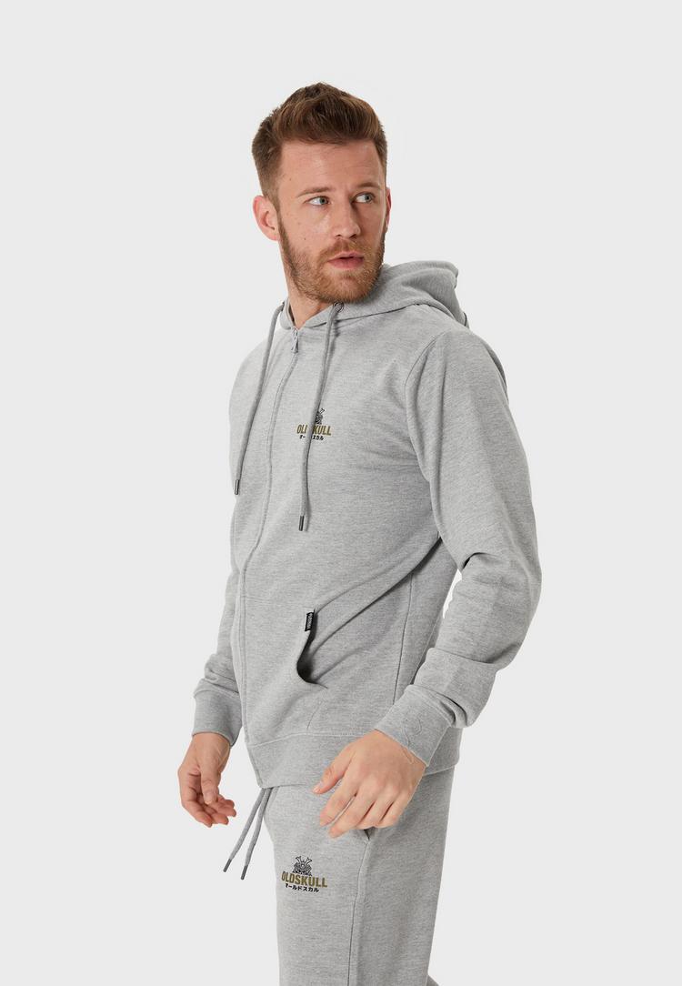 OLDSKULL OLDSKULL Basic Osk Samurai Sweatjacke Herren - Heather Grey - 2 | SportScheck