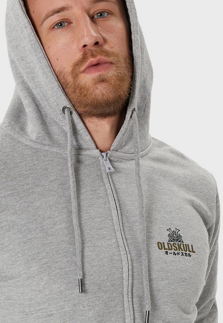 OLDSKULL OLDSKULL Basic Osk Samurai Sweatjacke Herren - Heather Grey - 0 | SportScheck