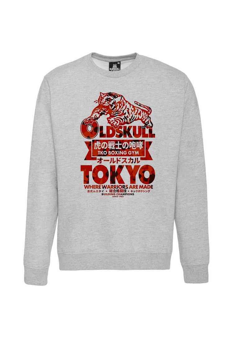 OLDSKULL OLDSKULL ASIAN TOKYO TIGER Sweatshirt Herren - Heather Grey - 0 | SportScheck