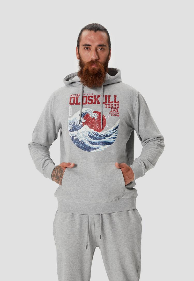 OLDSKULL OLDSKULL Asian Big W Hoodie Herren - Heather Grey - 0 | SportScheck