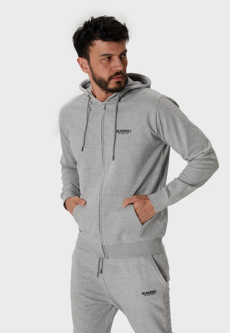 OLDSKULL OLDSKULL Basic Osk Logo Sweatjacke Herren - Heather Grey - 2 | SportScheck