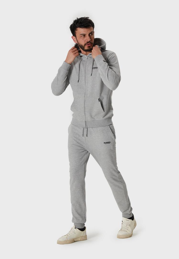 OLDSKULL OLDSKULL Basic Osk Logo Sweatjacke Herren - Heather Grey - 3 | SportScheck