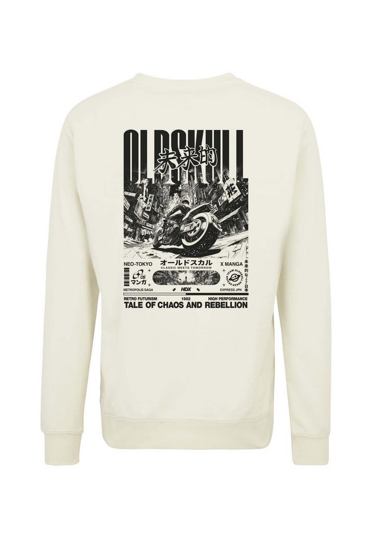 OLDSKULL OLDSKULL ASIAN FUTURISM RIDER Sweatshirt Herren - Off White - 0 | SportScheck