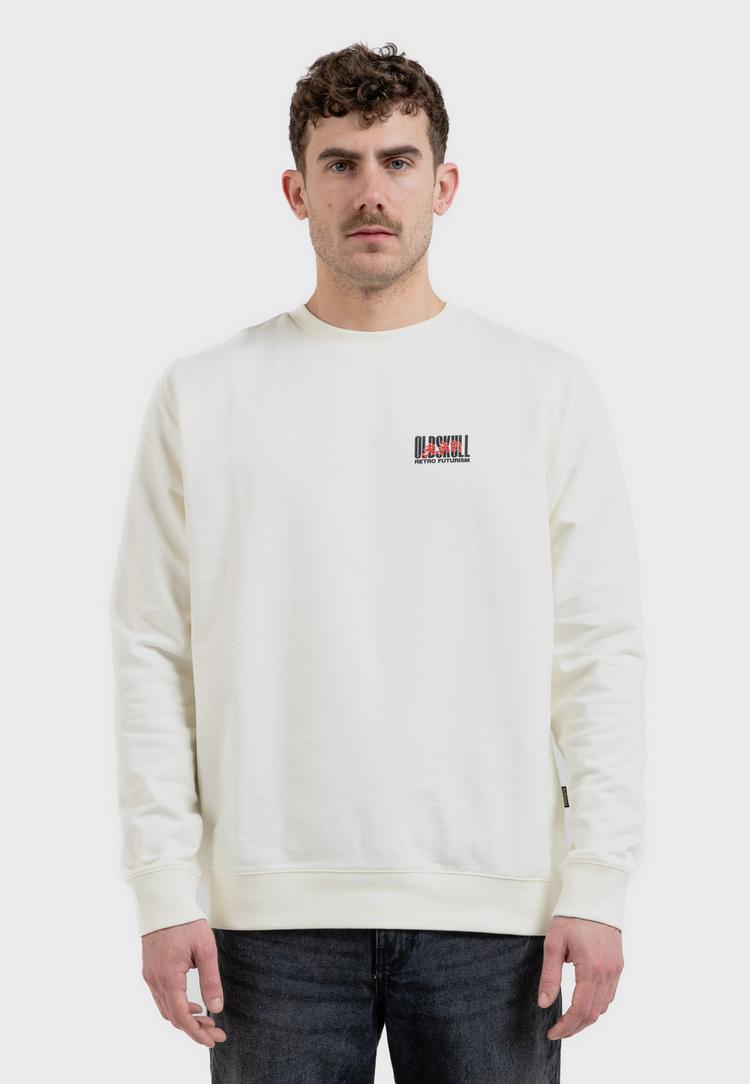 OLDSKULL OLDSKULL ASIAN FUTURISM RIDER Sweatshirt Herren - Off White - 2 | SportScheck