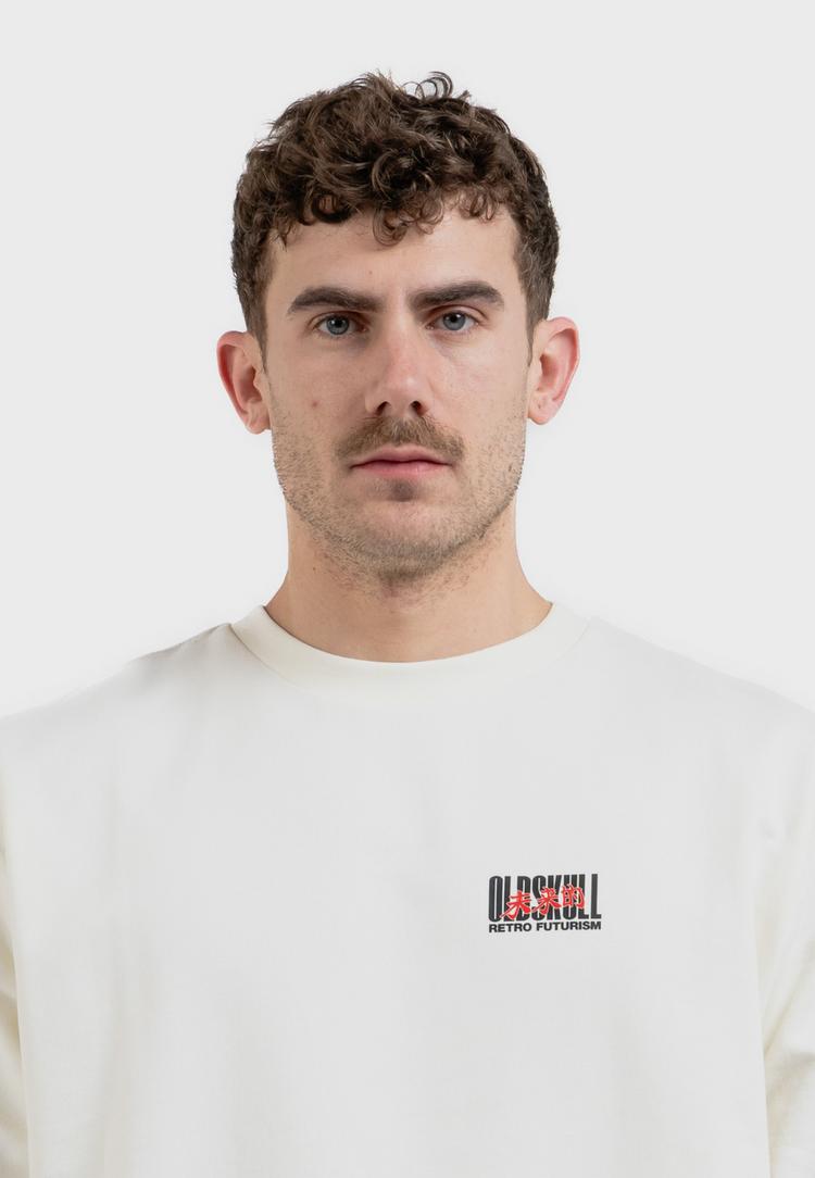OLDSKULL OLDSKULL ASIAN FUTURISM RIDER Sweatshirt Herren - Off White - 1 | SportScheck