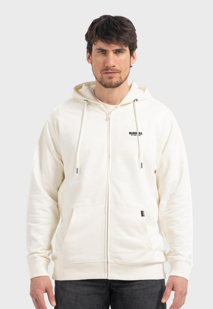 OLDSKULL OLDSKULL Basic Osk Logo Sweatjacke Herren - Off White - 0 | SportScheck
