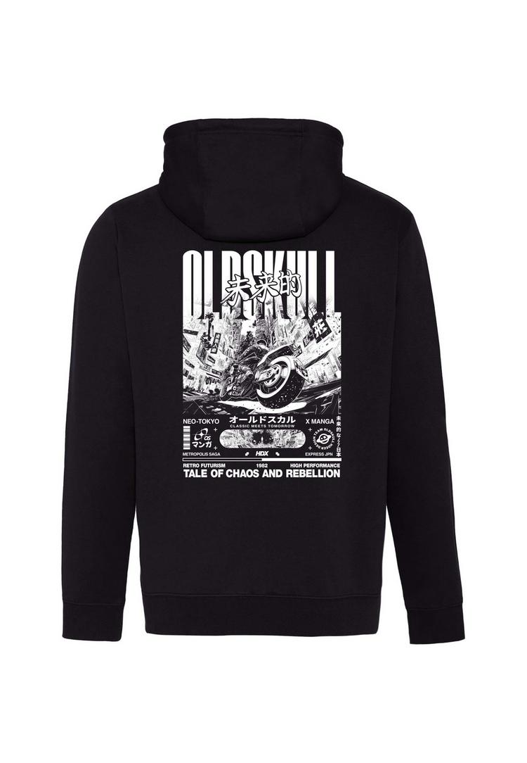 OLDSKULL OLDSKULL ASIAN FUTURISM RIDER Hoodie Herren - Black - 0 | SportScheck