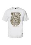 OLDSKULL Wrldvibe Day Of The Dead Skull Printshirt Herren - White