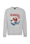 OLDSKULL Asian Big W Vintage Logo Graphic Sweatshirt Herren - Heather Grey