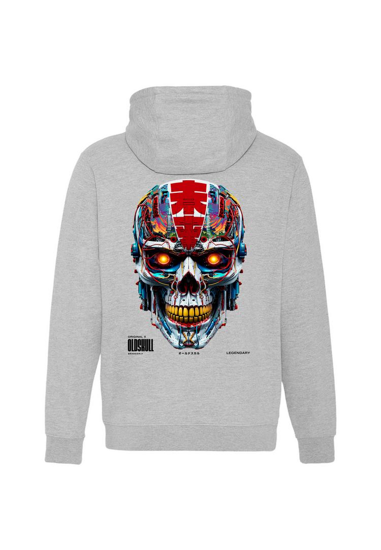 OLDSKULL OLDSKULL Xtreme Vivid Skull Graphic Hoodie Herren - Heather Grey - 0 | SportScheck