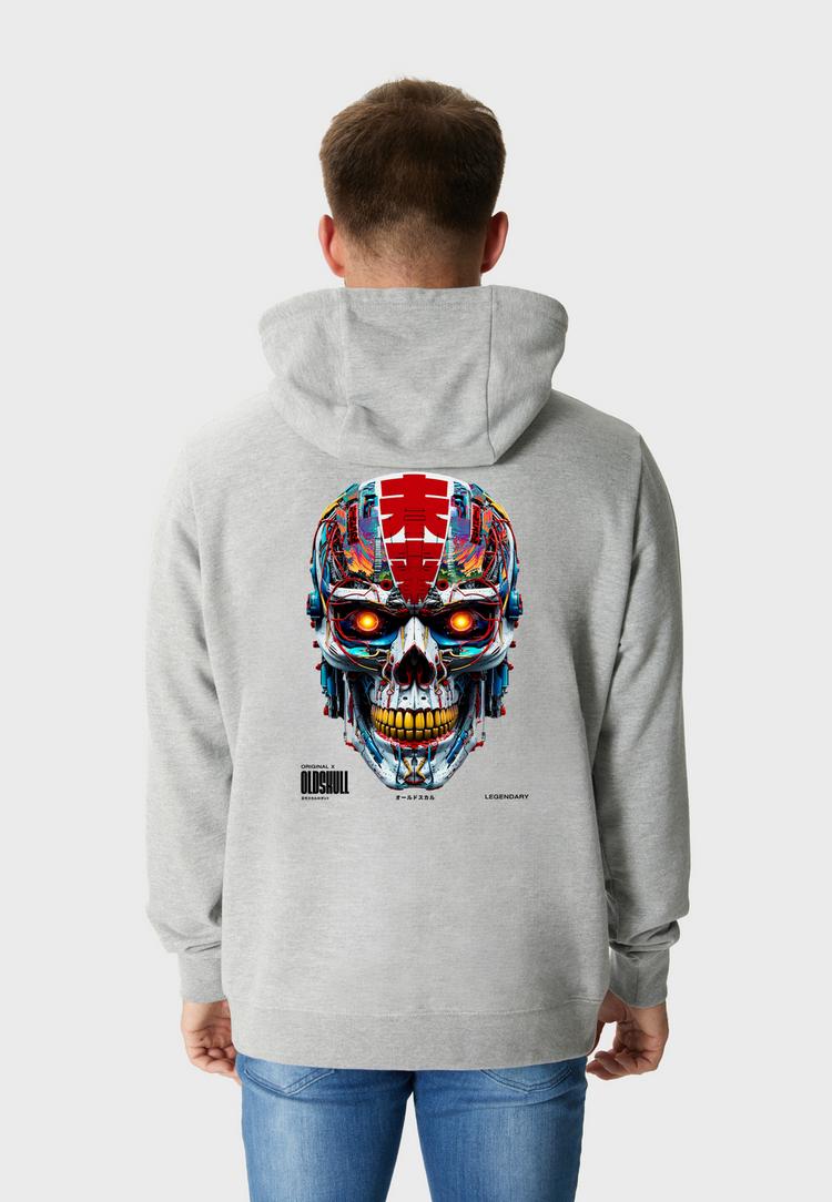 OLDSKULL OLDSKULL Xtreme Vivid Skull Graphic Hoodie Herren - Heather Grey - 0 | SportScheck