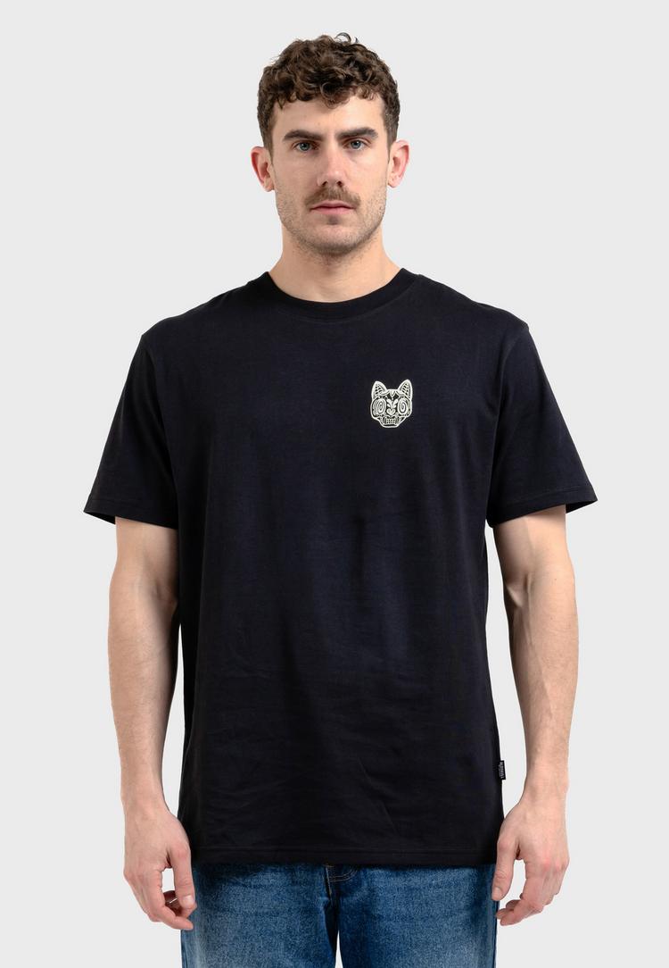OLDSKULL OLDSKULL ASIAN REBEL CAT KANJI GRAPHIC Printshirt Herren - Black - 1 | SportScheck