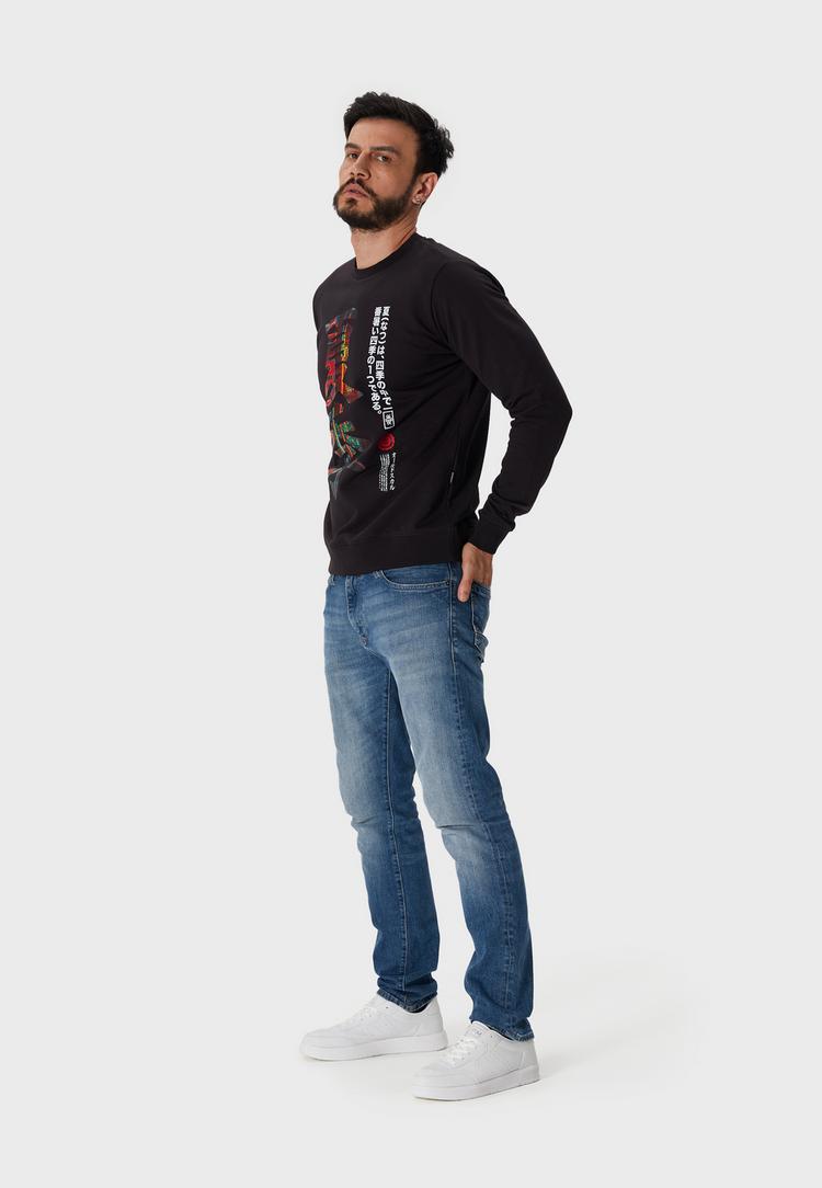 OLDSKULL OLDSKULL Asian Kanji Street Sweatshirt Herren - Black - 2 | SportScheck