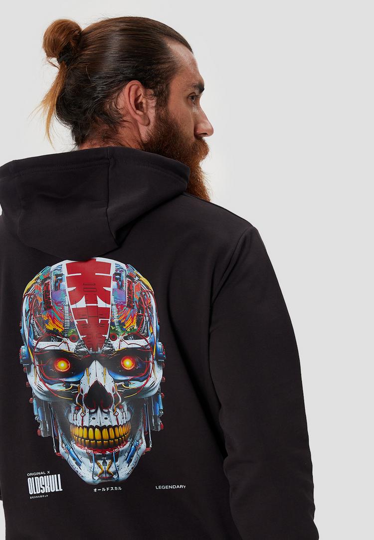 OLDSKULL OLDSKULL Xtreme Vivid Skull Graphic Hoodie Herren - Black - 5 | SportScheck
